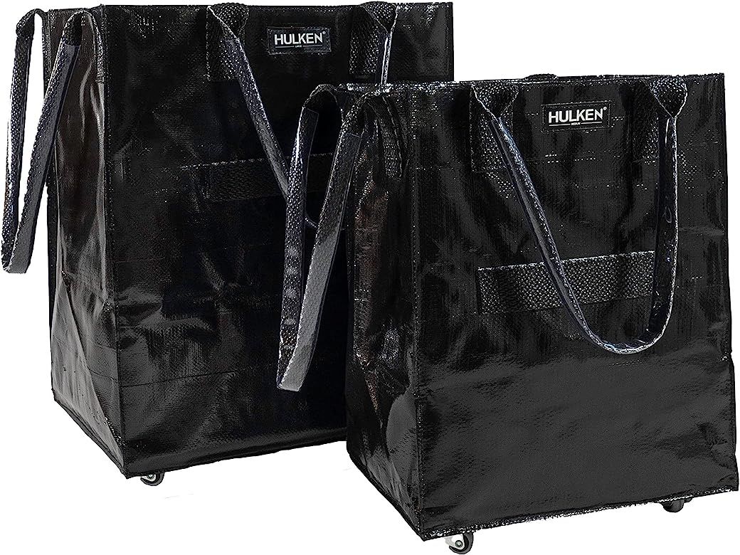 HULKEN - Reusable Grocery, Laundry Bag On Wheels, Shopping Trolley, Lightweight, Carries Up to 66... | Amazon (US)