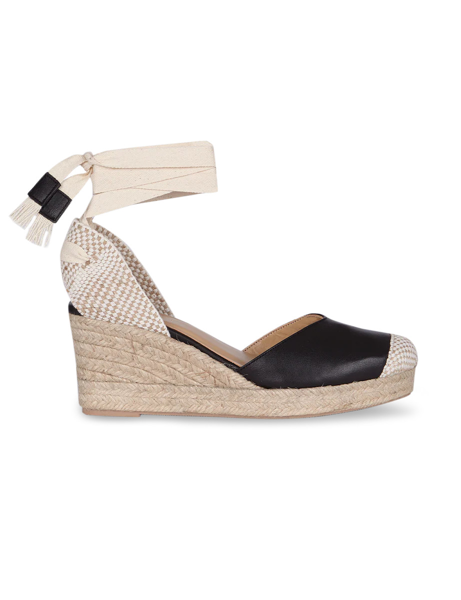 Bianca Black 7 cm Espadrilles by PARIS/64 | PARIS/64