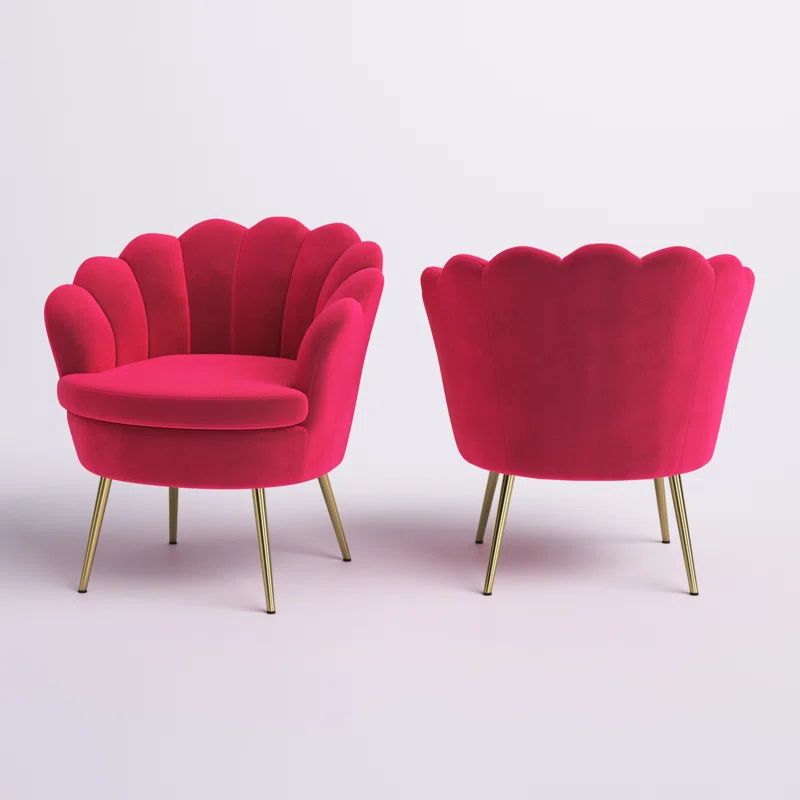 Hendrix Upholstered Barrel Chair (Set of 2) | Wayfair North America