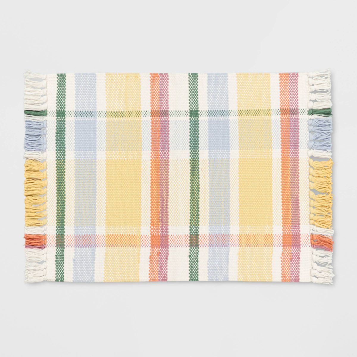 1'8"x2'10" Plaid Print Rectangle Handmade Woven Indoor Accent Rug - Threshold™ | Target