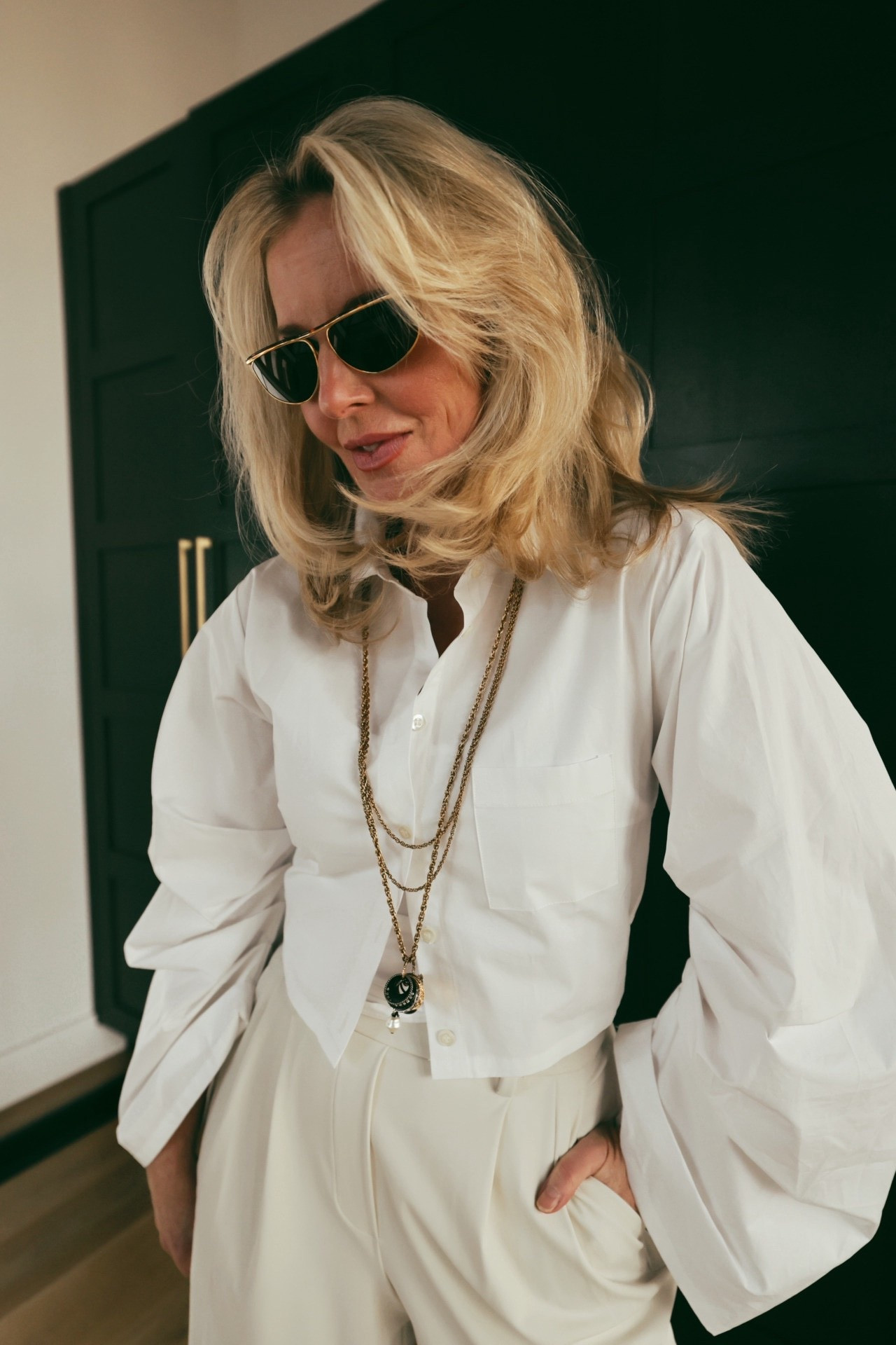 How cool is this statement button down by Hevron? Such a great evergreen piece you can wear and style year-round. 

#LTKSeasonal