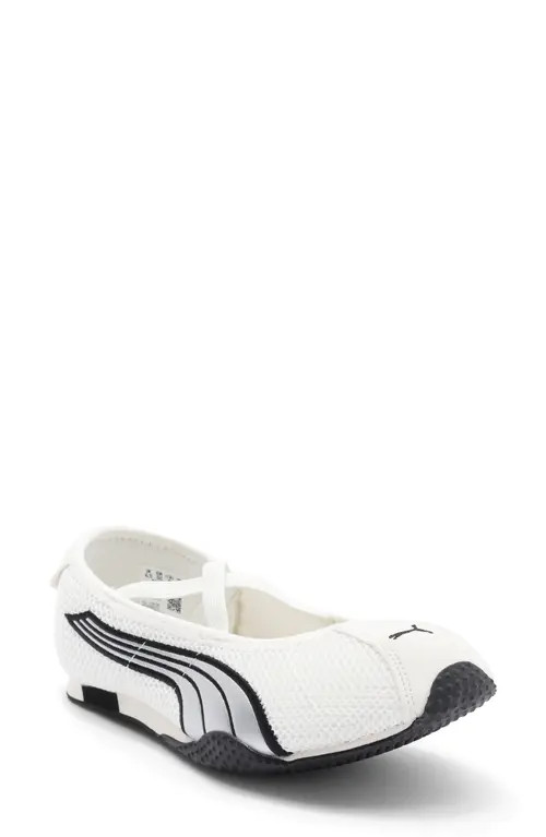 PUMA H-Street Ballet Sneaker in Warm White/Puma Silver at Nordstrom, Size 7 | Nordstrom