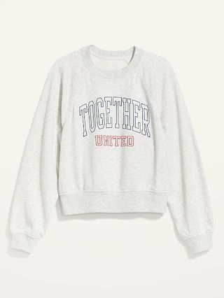 Embroidered French-Terry Sweatshirt for Women | Old Navy (US)