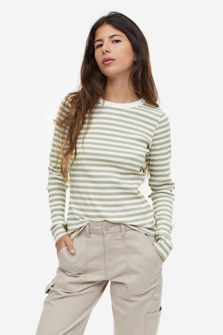 Ribbed top | H&M (UK, MY, IN, SG, PH, TW, HK)