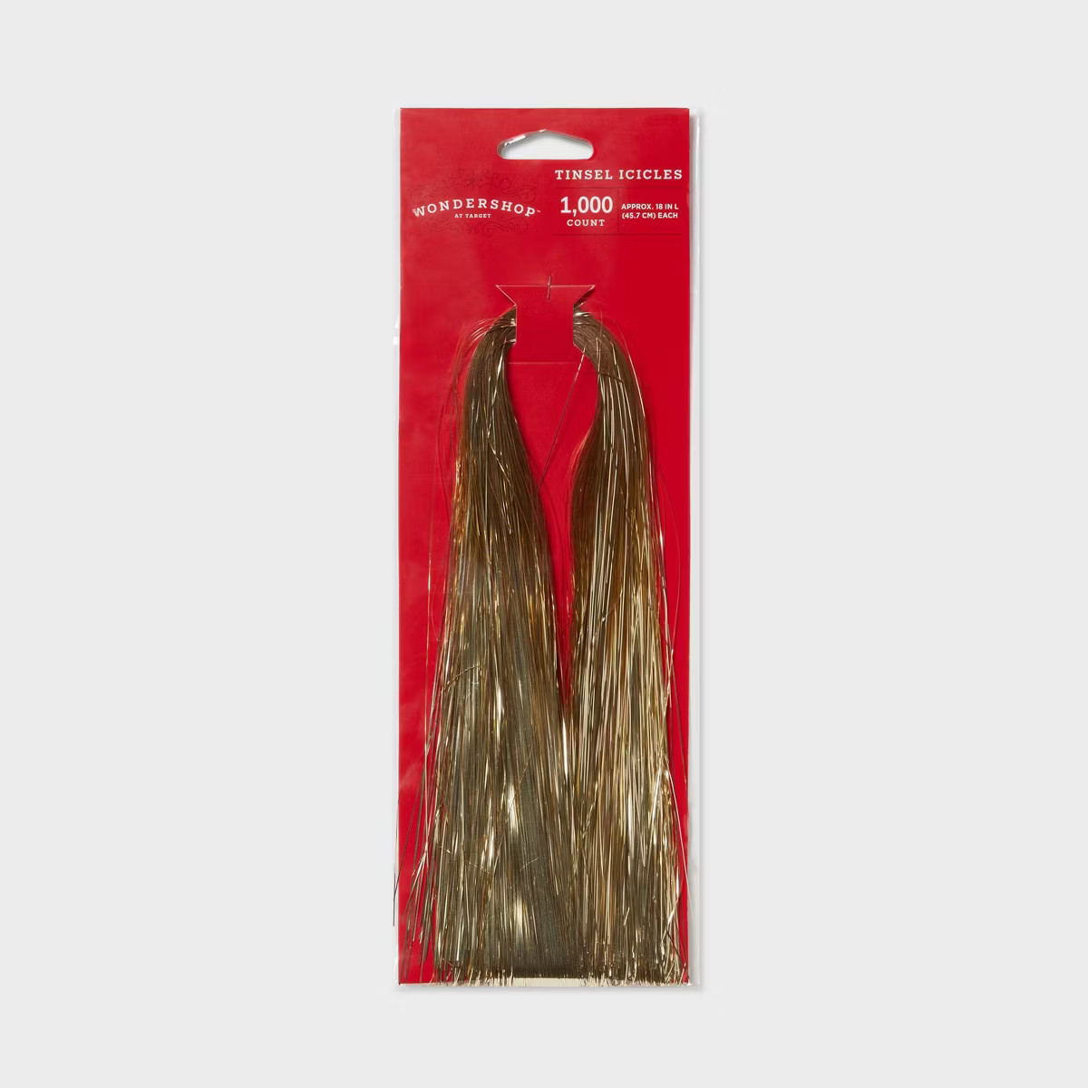 1000ct Tinsel Icicle Christmas Tree Ornament Champagne - Wondershop™: Indoor Use, Snow Theme | Target