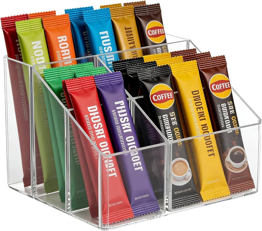 Water drink Packet Holder, Drink Packet Organizer, Water Flavor Packet Storage Container, Acrylic... | Amazon (US)