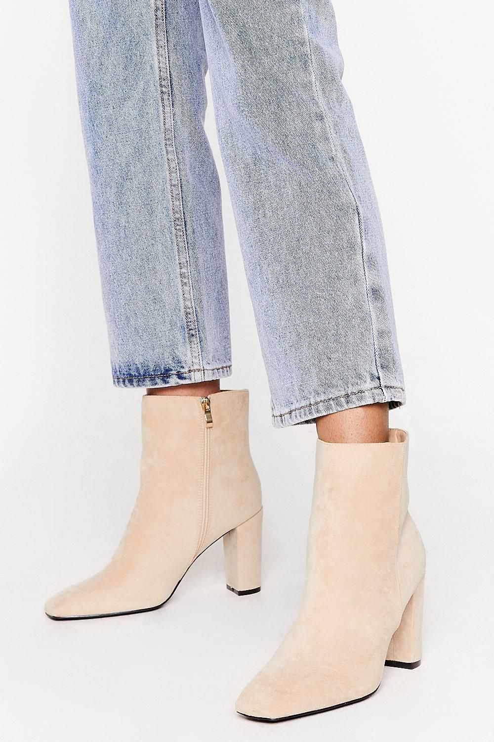 Go Toe to Toe Faux Suede Ankle Boots | NastyGal (US & CA)