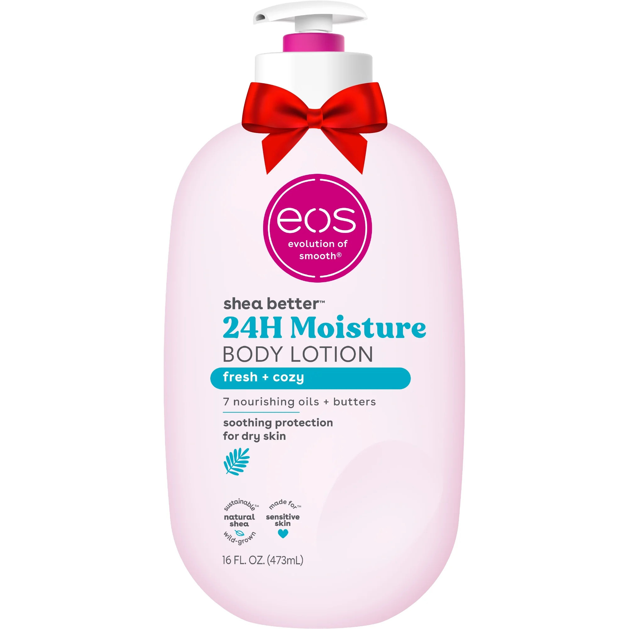eos Shea Better Body Lotion- Fresh & Cozy, 24H Moisture for Dry Skin, 16 fl oz | Walmart (US)