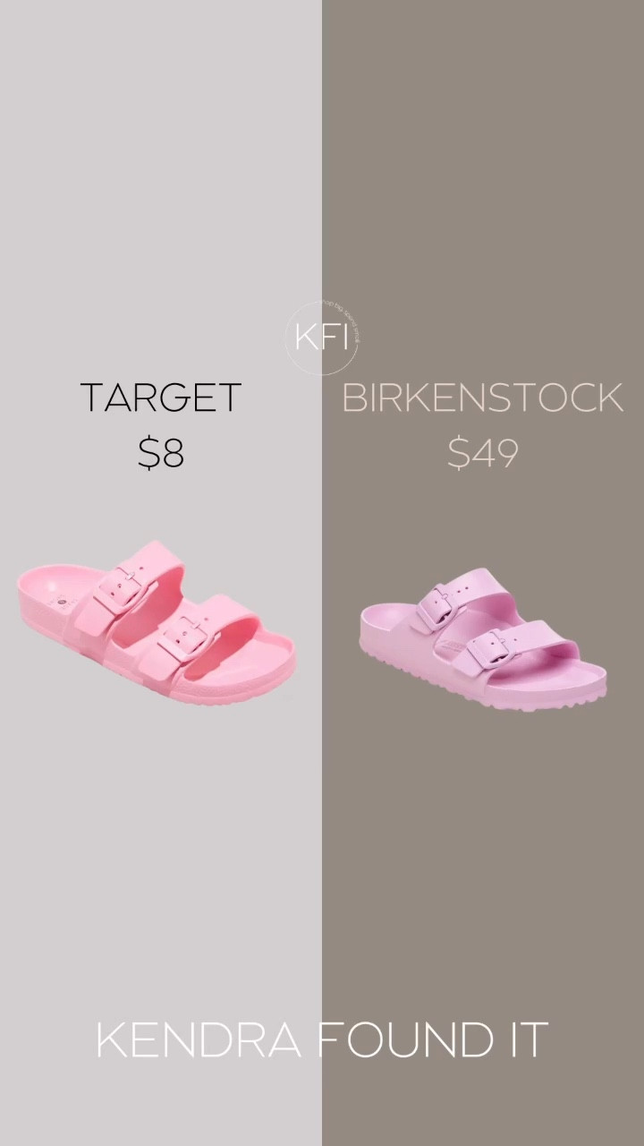 Birkenstock Arizona Essentials EVA sandal
dupe at Target! 🎯 I love Birkenstocks for Summer- I genuinely wear them everyday. And when I saw these sandals at Target I was so surprised because they look so much like Birkenstocks but are so much more affordable! 👏🏻

These 2-band slides give that same look as the waterproof Birkenstocks but are only $8 (on sale right now!) and come in so many cute colors. 

#LTKStyleTip #LTKSaleAlert #LTKShoeCrush