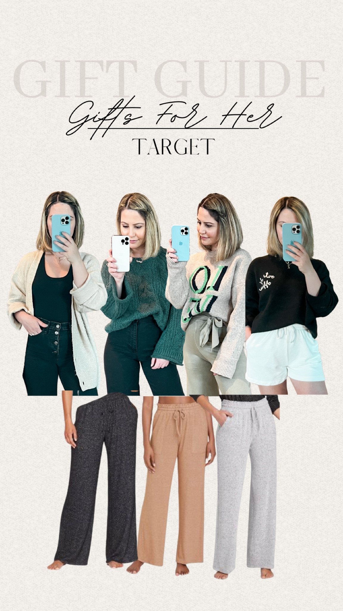 Top favorites on sale 30% off (sale ends 12/17) sweaters under $30 & lounge pants under $20! giftideasforher

#giftideas #giftguide #sweaters #targetsweaters #anewdaysweaters #universalthreadsweaters #universalthread #anewday #targetdeals #targetsale #mytargetstyle #cozysweaters #anewdaylounge #loungewear #loungepants #targetloungepants #christmas #holidays #gifts #dailydeals #styletip #styleinspo #cozystyle #styleideas #ltku #ltkseasonal #ltkholiday #knitsweaters #fashionsweaters 

#LTKstyletip #LTKsalealert #LTKGiftGuide