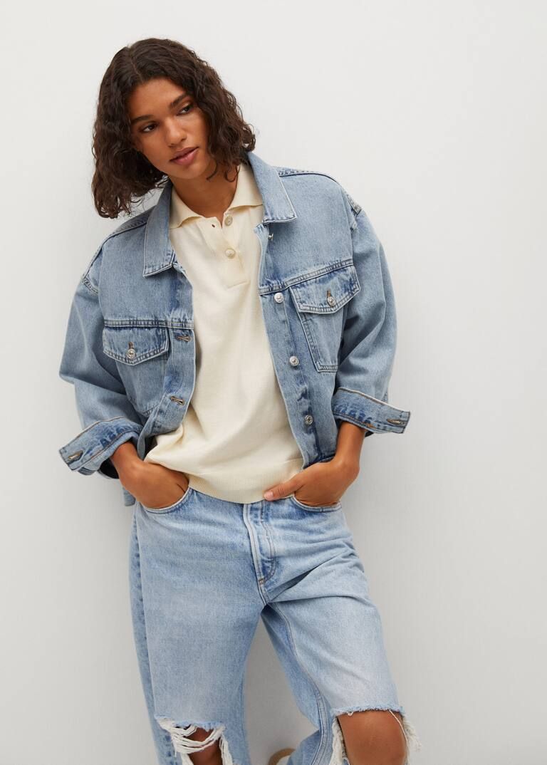 Pocketed denim jacket | MANGO (US)