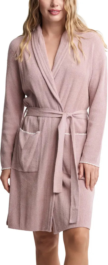 Scallop Detail Rib Robe | Nordstrom