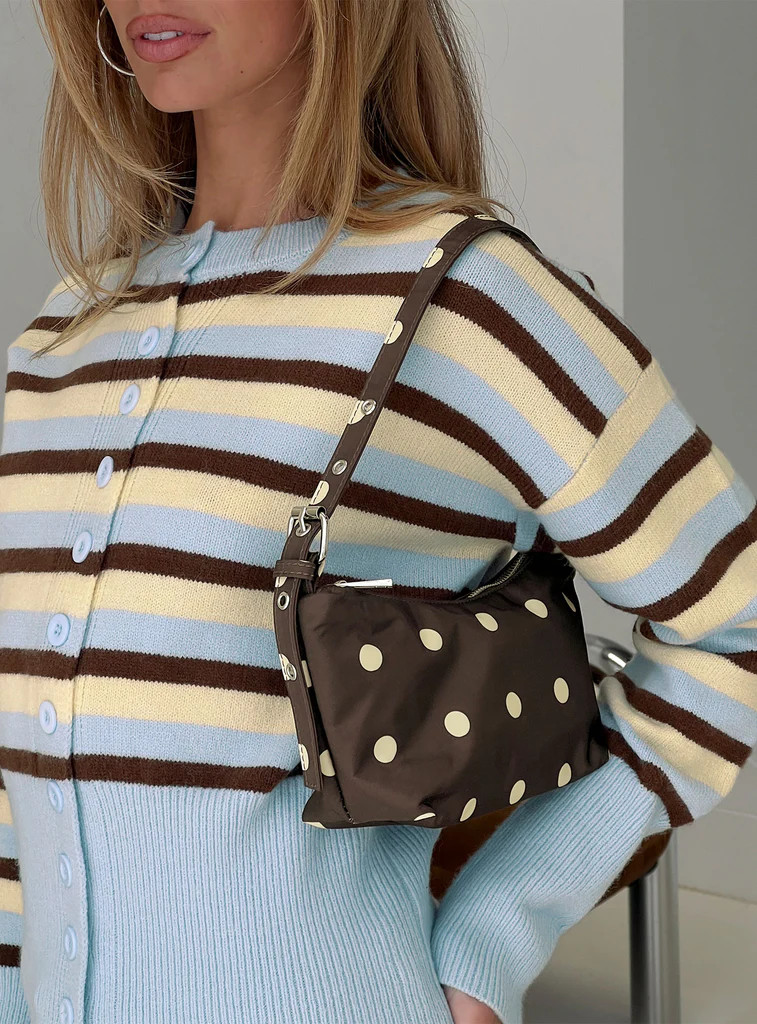Winta Shoulder Bag Brown Polka | Princess Polly US