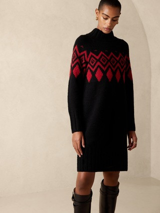 Adria Fairisle Sweater Dress | Banana Republic (US)