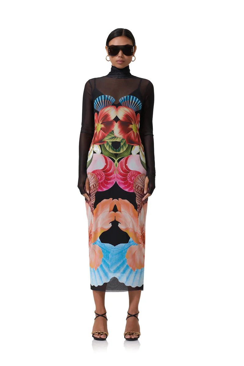 Shailene Dress - Hibiscus Shell | ShopAFRM