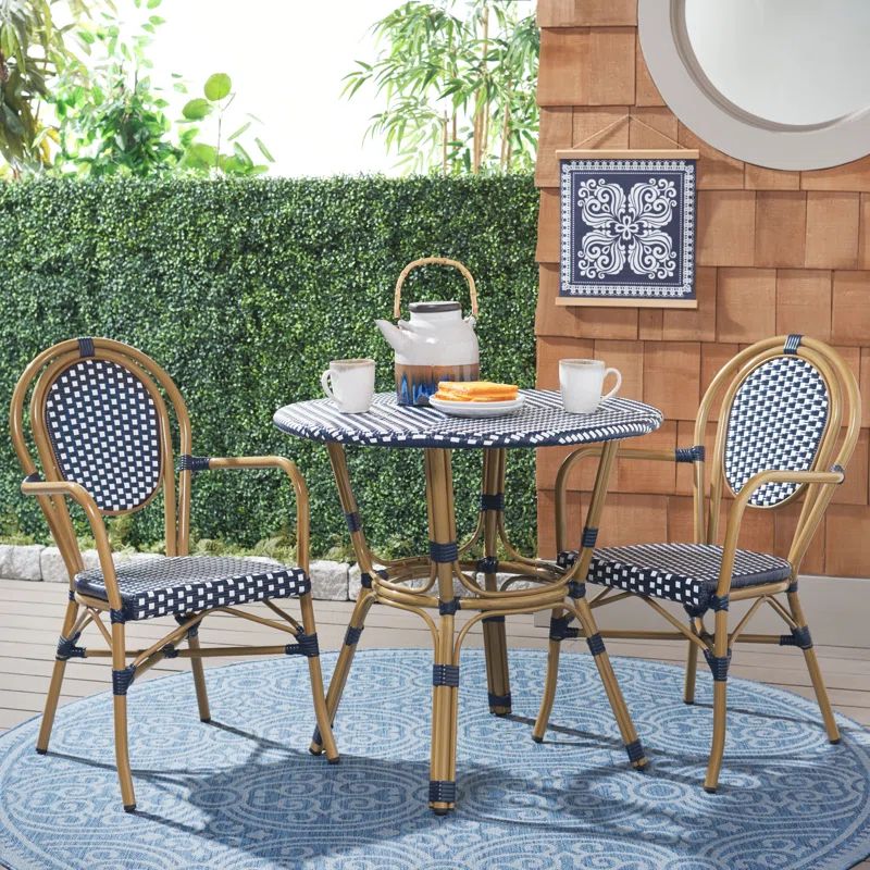 Wilburg 2 - Person Round Outdoor Dining Set | Wayfair North America