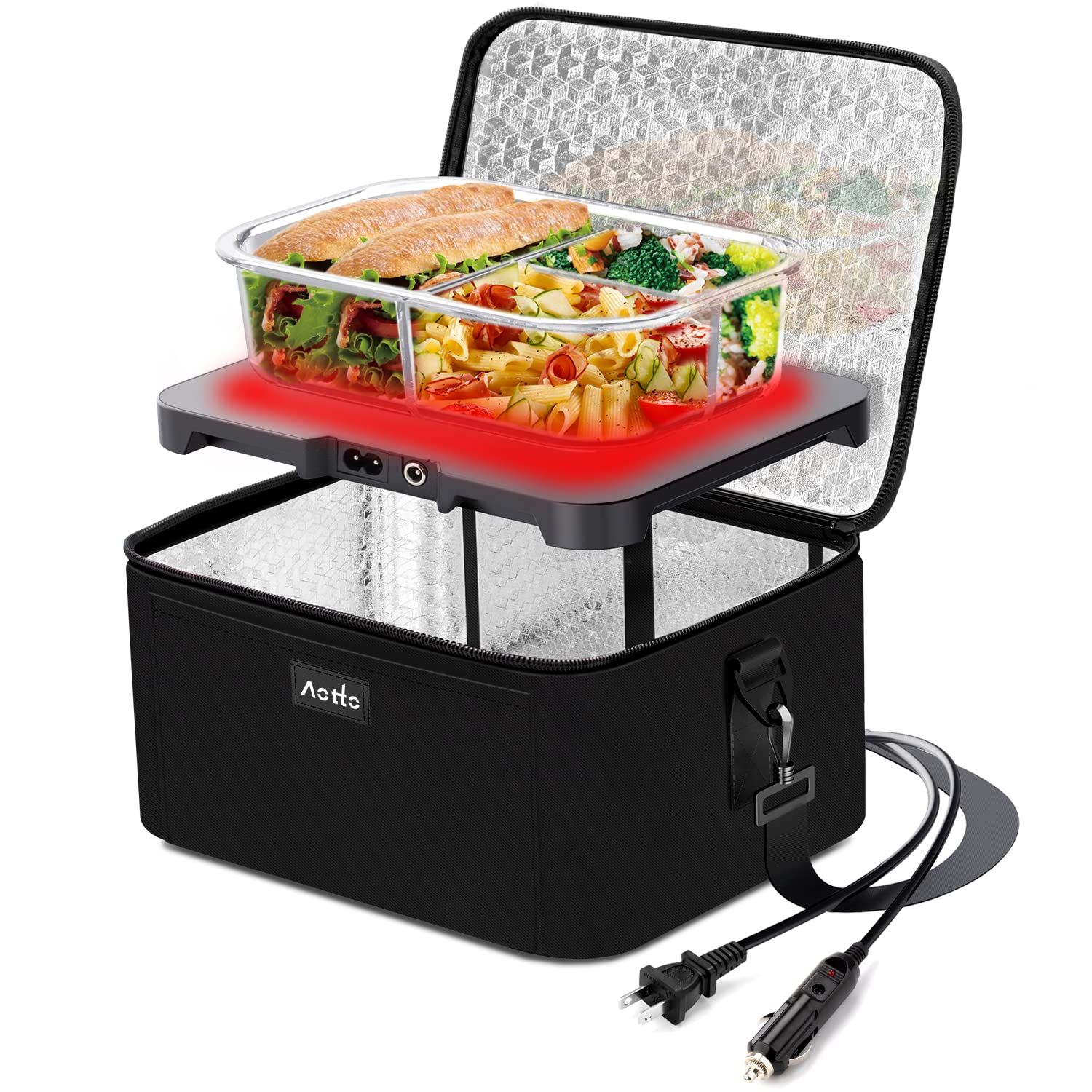 Portable Oven | 12V, 24V, 110V Car Food Warmer | Portable Mini Oven | Personal Microwave | Heated Lu | Amazon (US)