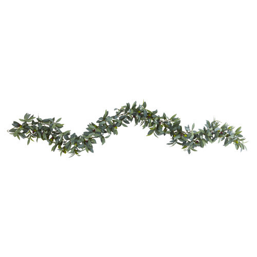 6.5' x 6" Olive Artificial Decorative Garland, Unlit | Christmas Central