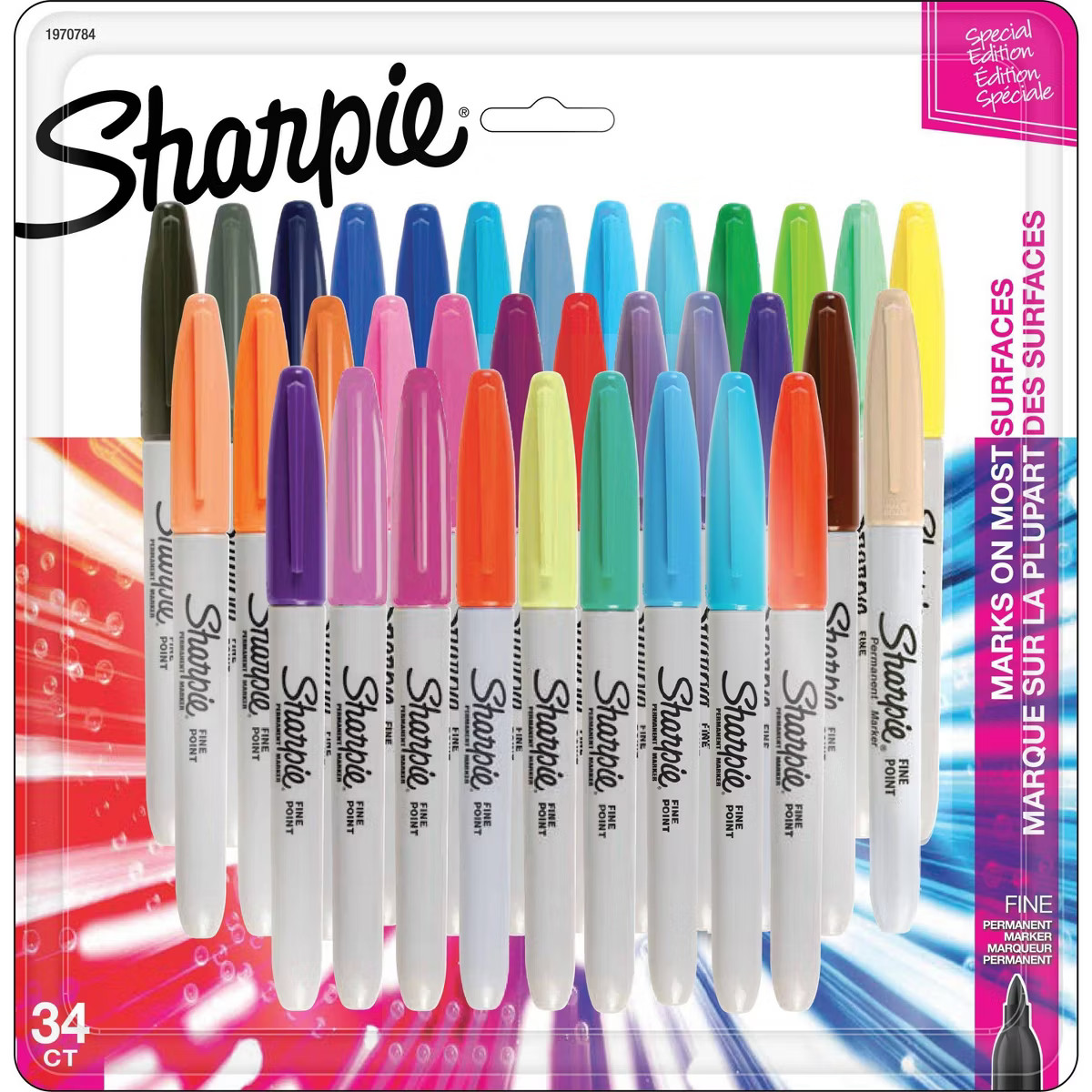 Sharpie 34pk Permanent Markers Fine Tip Multicolored | Target