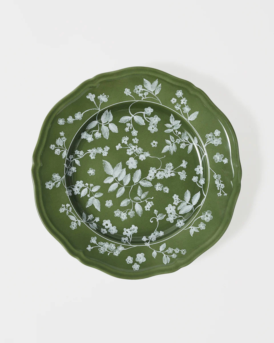 Ginori Floral Dinner Plate Green | Cabana Magazine
