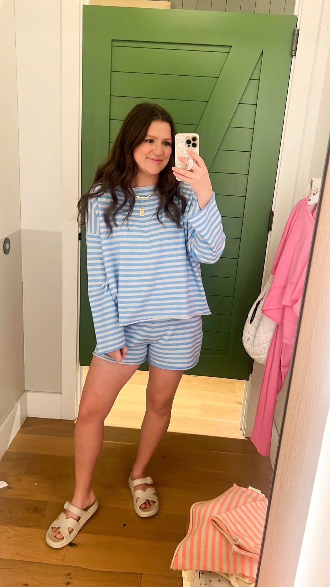 The softest, comfiest set I have ever worn. So flattering on the tummy area & the color is perfection. Wearing my true size medium 

Aerie sale / Memorial Day weekend sale / blue striped set / matching set / striped set / striped matching set / aerie matching set / cozy outfit / comfy outfit / travel outfit / everyday outfit / casual outfit / casual mom outfit / mom outfit / mom style / weekend outfit / weekend mom outfit / summer outfits / spring outfits / mom friendly / post Partum friendly / post Partum outfit / post partum style / comfy outfit / comfy mom outfit / sahm outfit

#LTKootd #LTKmomlife