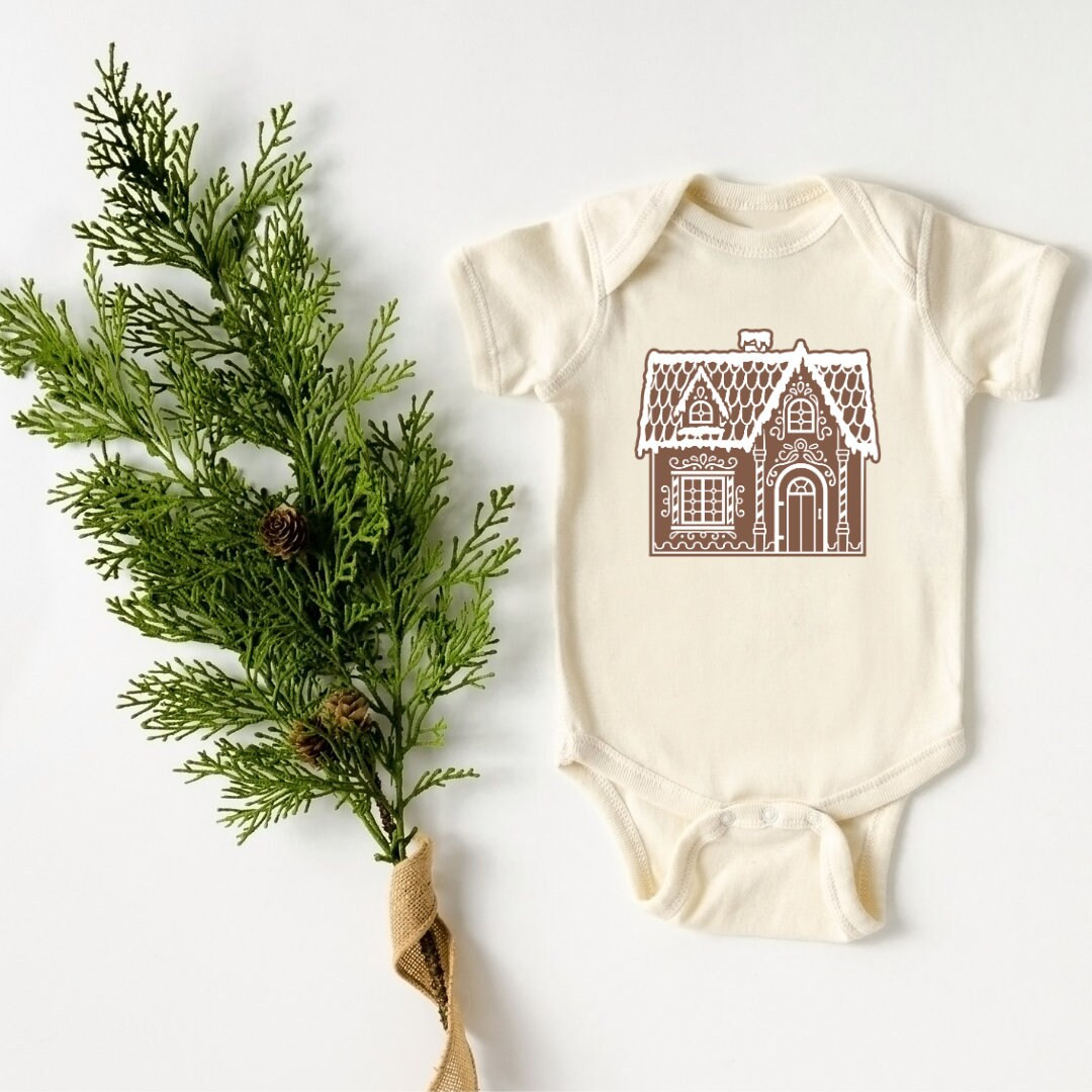 Baby Gingerbread House Bodysuit / Gingerbread Tee / - Etsy | Etsy (US)