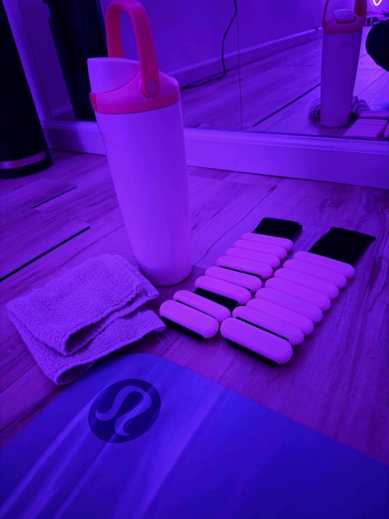 All of my pilates essentials 💖🧘🏼‍♀️🤩
This mat is seriously the best over! I also love this new Owala design, SO GOOD! And then the ankle weights! Such a cute, affordable, and easy choice for ankle weights!! 

#LTKfitnessgoals #LTKActive #LTKselfcare