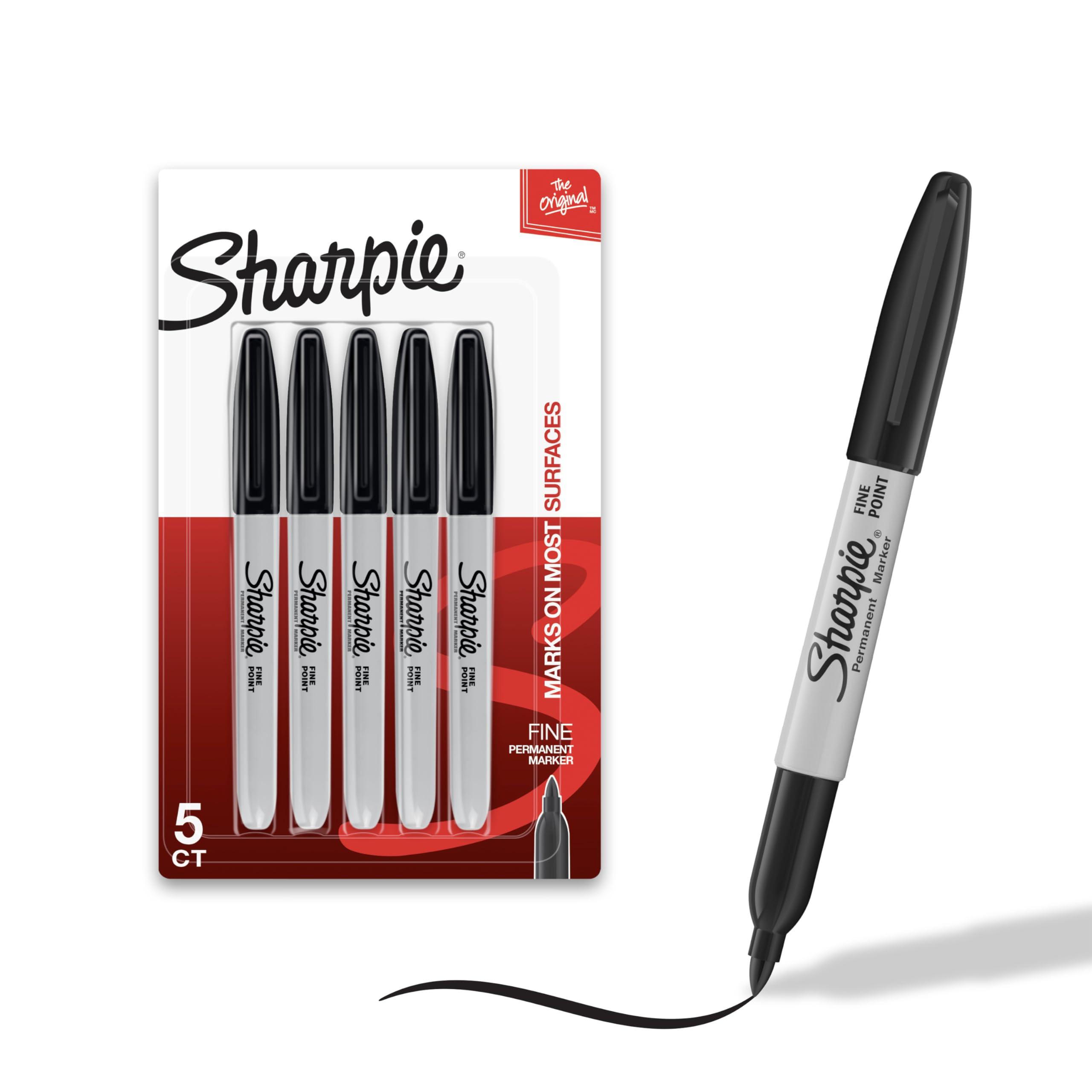 Sharpie Permanent Markers Set, Quick Drying And Fade Resistant Fine Tip Marker For Wood, Plastic,... | Amazon (US)