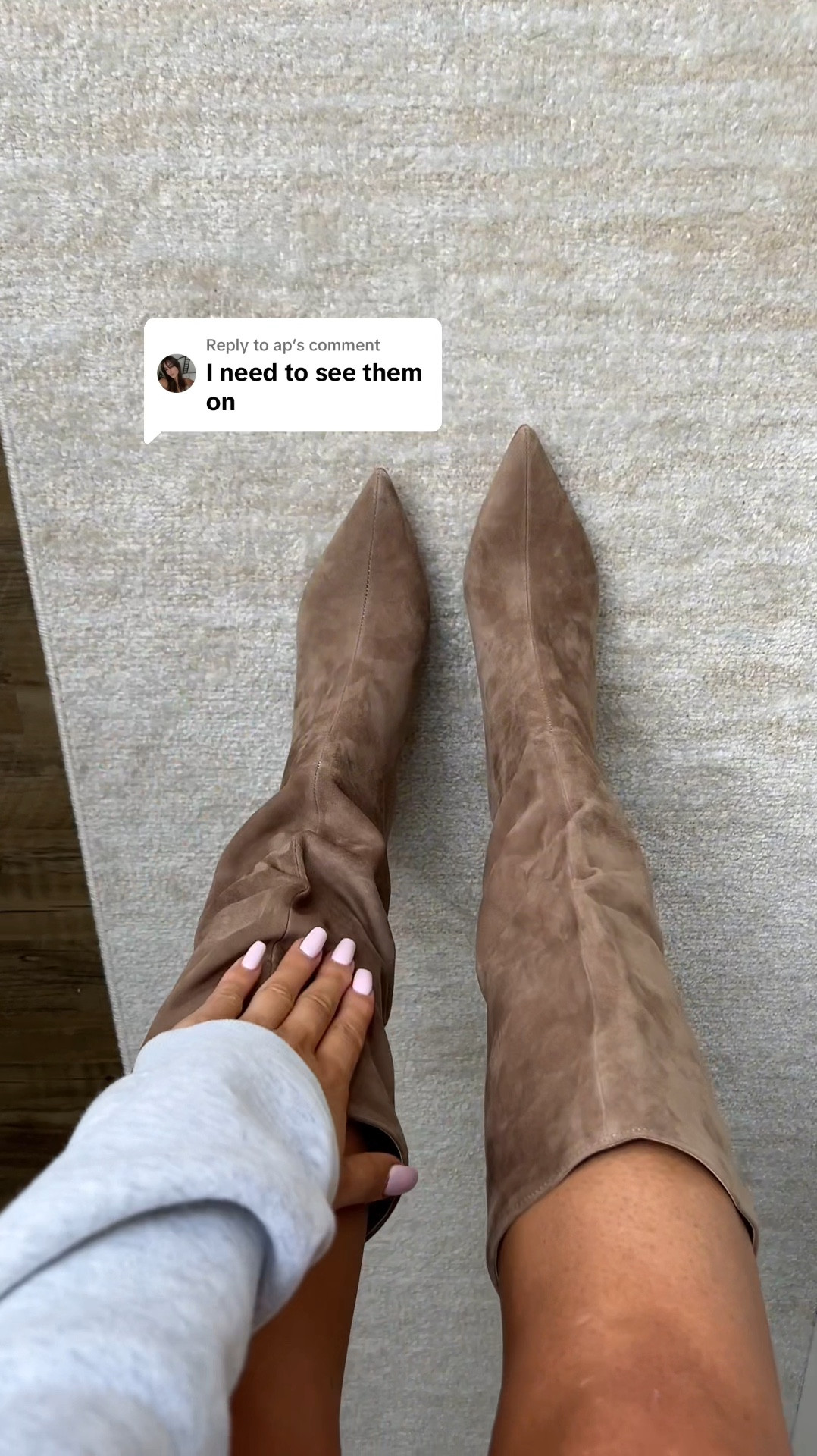 Brown suede boots for fall, I ordered mine from Amazon and they came the next day 