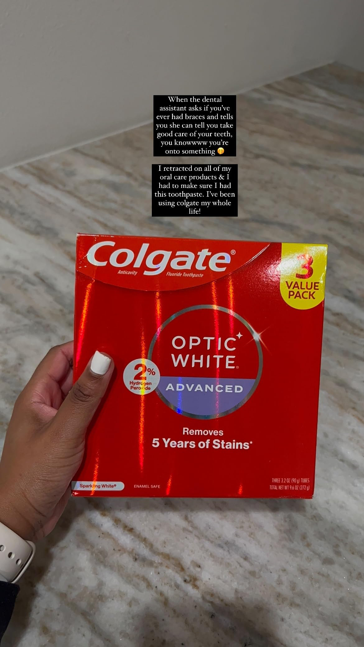 i swear by this toothpaste!! my dentist always compliments my teeth, and it's been a staple in my routine for years. 

 #LTKmorningroutine #LTKselfcare #LTKBeauty