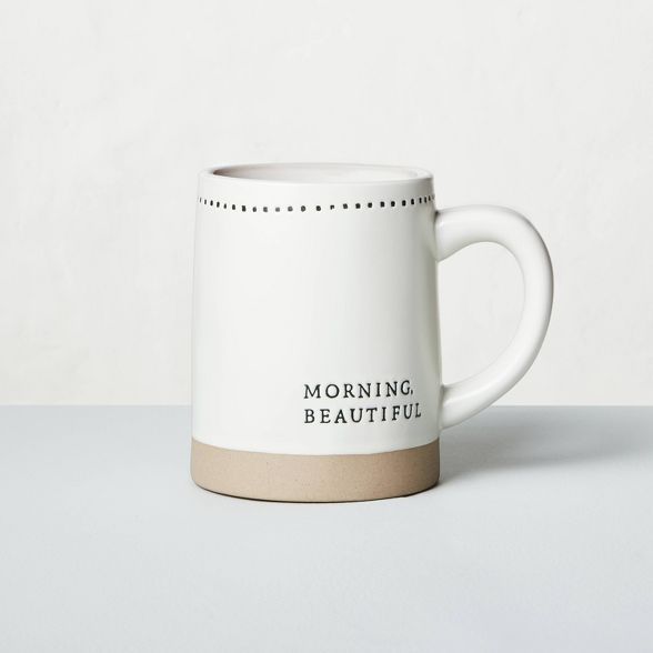 'Morning Beautiful' Stoneware Mug - Hearth & Hand™ with Magnolia | Target