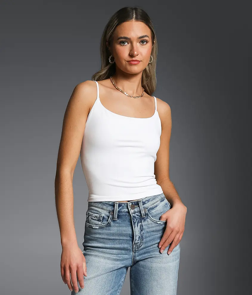 Cropped Shaping & Smoothing Tank Top | Buckle