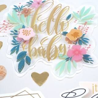 Pink Hello Baby Stickers by Recollections™ | Michaels Stores