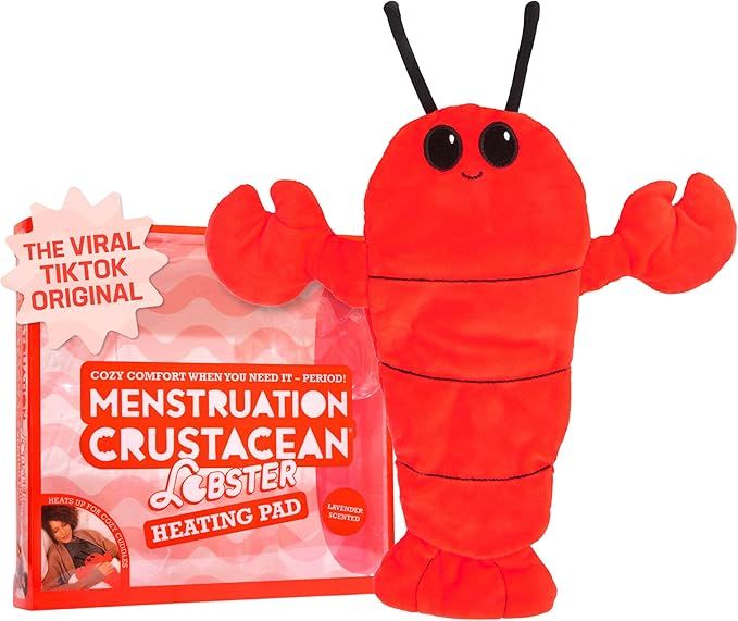 Menstruation Crustacean – Original Viral Cuddly & Cute 14" Lobster Plush with Lavender Scented ... | Amazon (US)