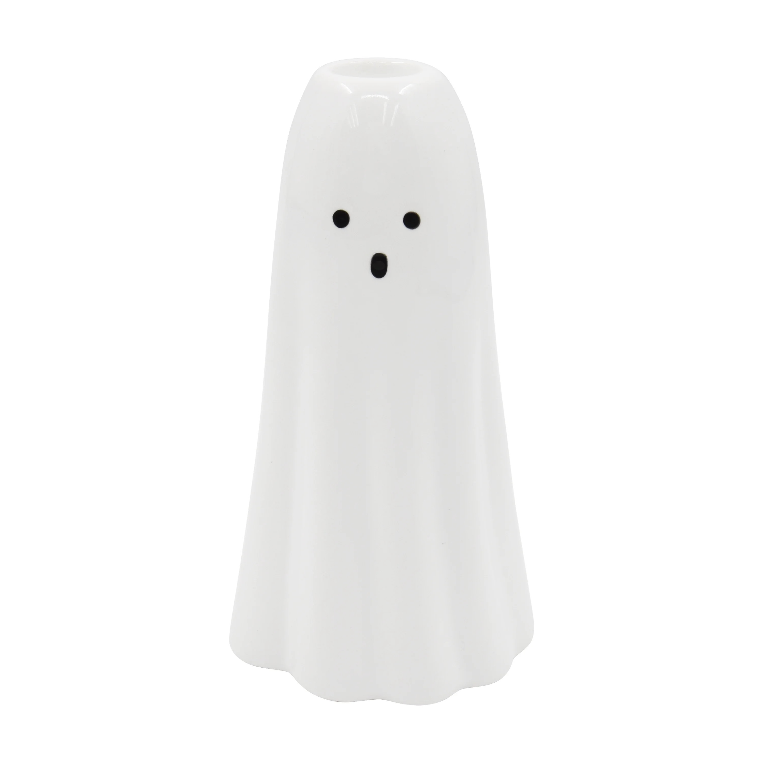 Halloween Ceramic Spooky Tall Ghost Candle Holder, Tabletop Decorations, by Way to Celebrate | Walmart (US)