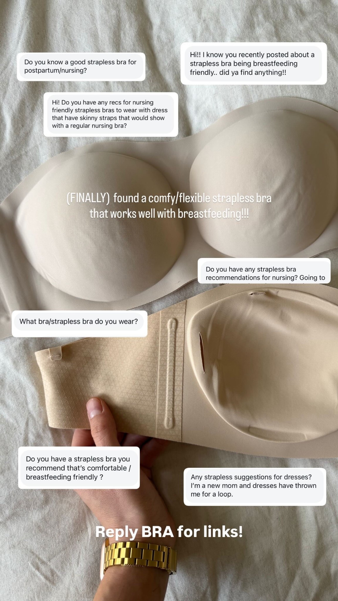 (FINALLY)  found a comfy/flexible strapless bra that works well with breastfeeding!!! 

#LTKmomlife