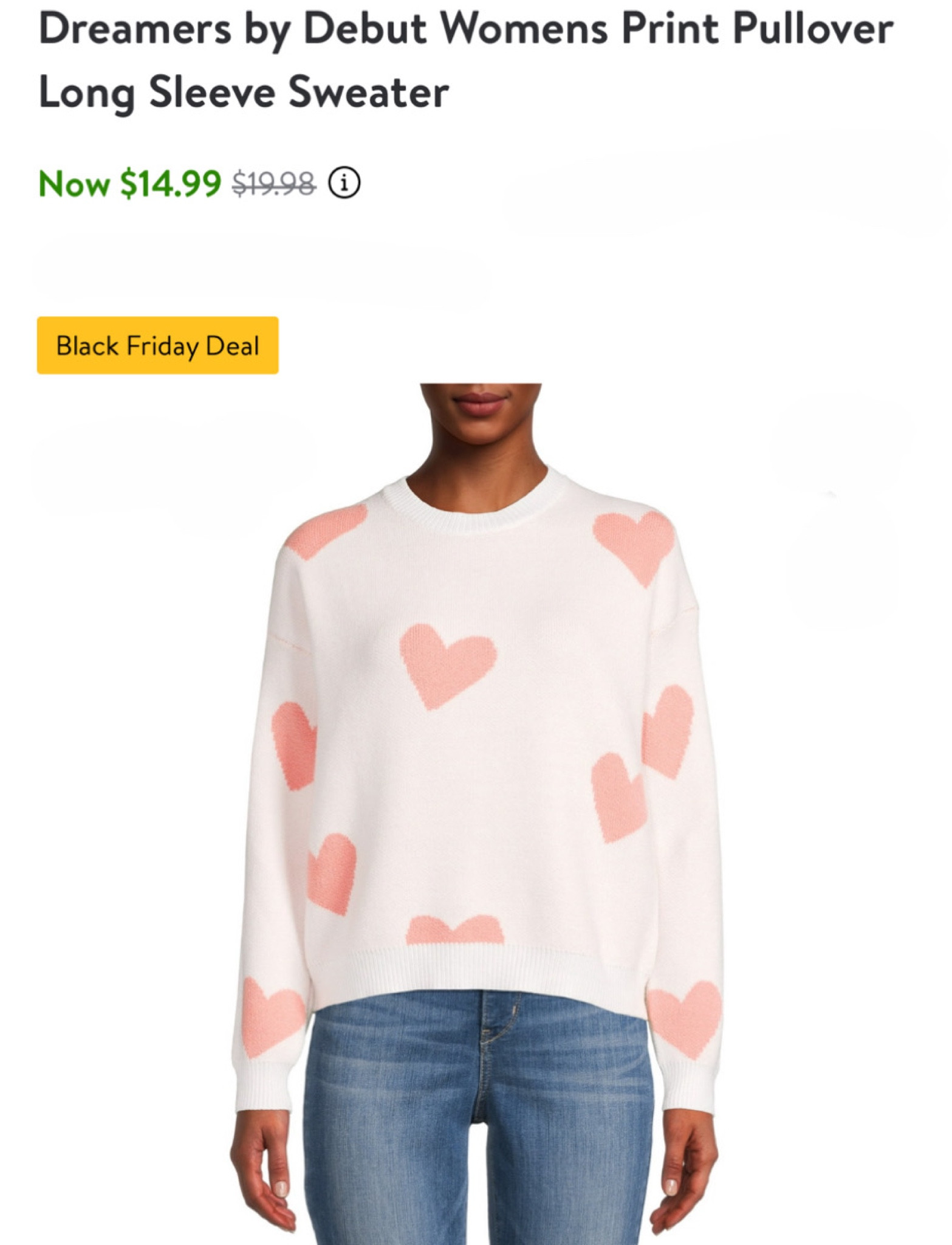 Walmart Deals: Print Pullover Sweater