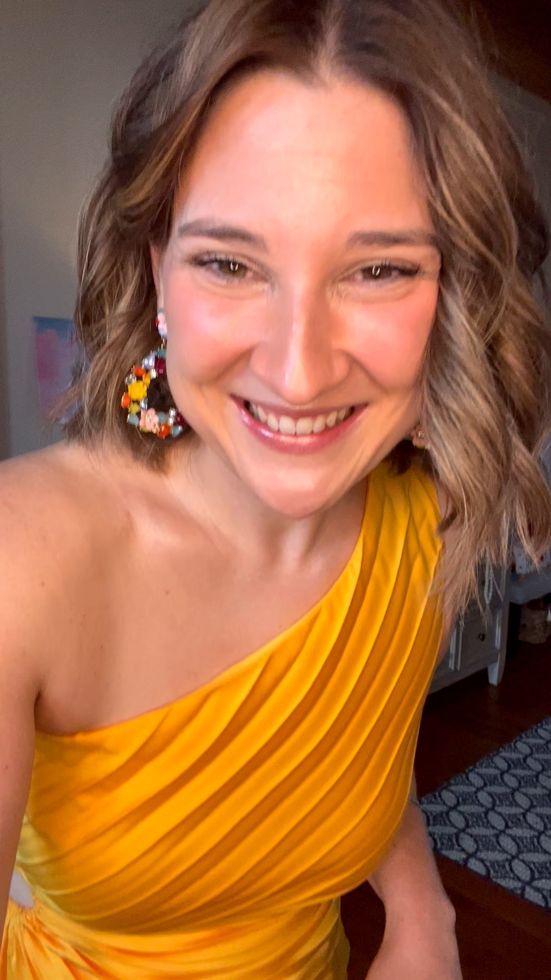 Dress is Gianni Bini, but can’t find original link! I got it on sale at the Dillard’s outlet! 😉