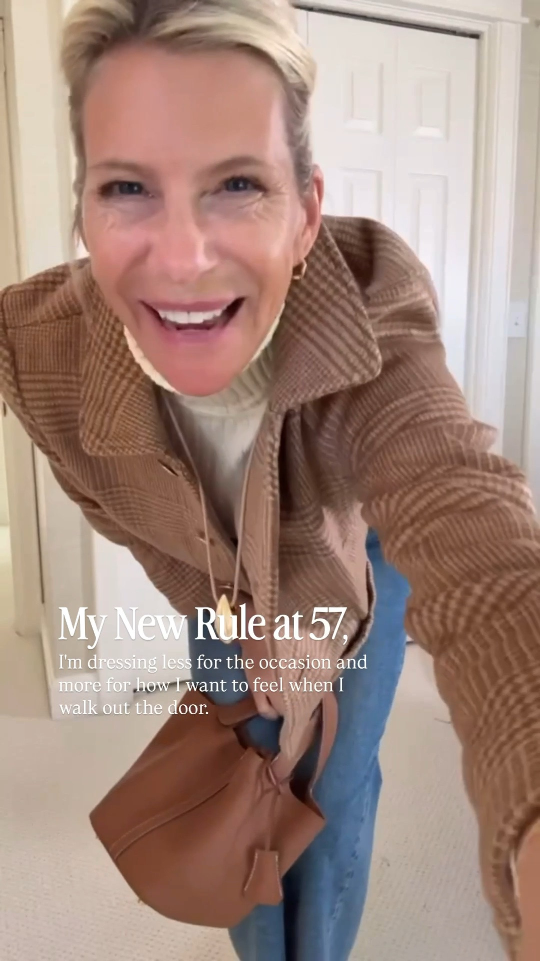 At 57, I'm dressing less for where I'm going and more for how I want to feel. 🤎 Sometimes it's just great jeans, a beautiful textured jacket, and a cozy turtleneck, but when an outfit feels like me, it gives my whole day a lift. You don't need a special occasion to wear the clothes you love!
👩‍💻 LTK PRO TIPS
❤️ Heart = Support my posts ;-)
🔖 Save = Get sale & restock alerts for the things you love!
📋 Lists = Keep favorites organized (List ideas: Christmas, Birthdays, and Vacations!)
📲 Share = Send lists and products to a friend (or your daughters like me).
💬 Comment = Ask me anything, and I'll answer. ;-)