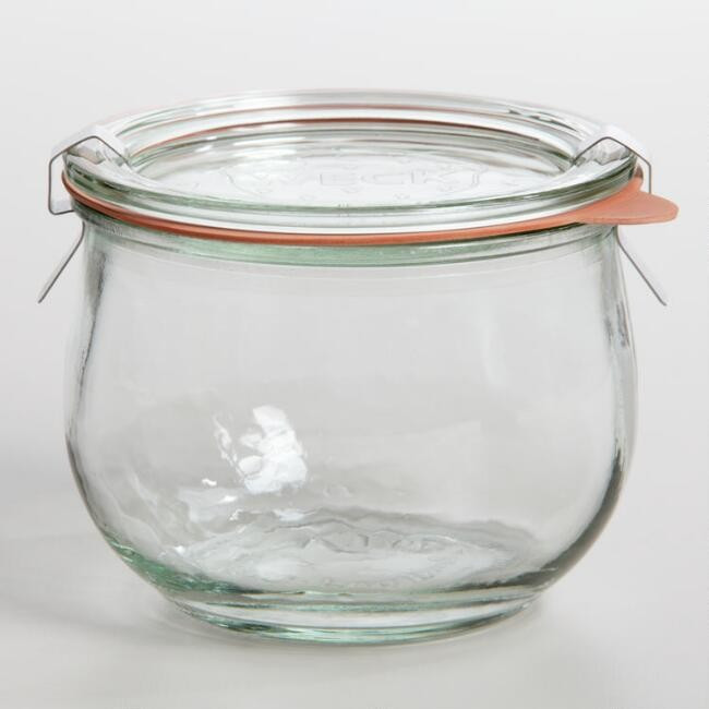 Weck Small Glass Tulip Jar With Clamp Lid | World Market