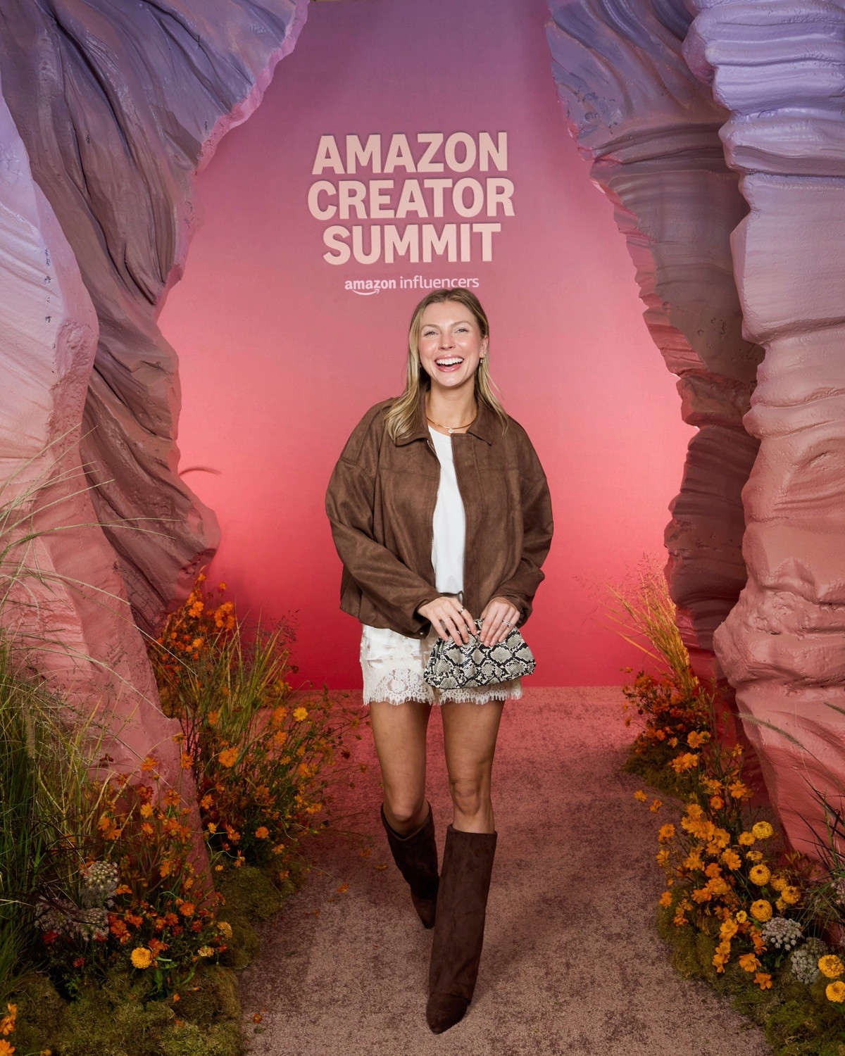 Day 1 of Amazon Creator Summit | Wearing S in bubble tee + stretchy lace shorts! Size S in suede jacket. Boots tts.
 

 #LTKootd