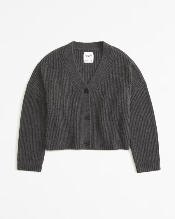 Ribbed Short Cardigan | Abercrombie & Fitch (US)