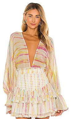 HEMANT AND NANDITA Ann Bodysuit in Multicolor from Revolve.com | Revolve Clothing (Global)
