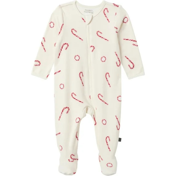 Modern Moments by Gerber Gender Neutral Sleep ´N Play Christmas Pajamas, Sizes Newborn - 6/9 Mon... | Walmart (US)