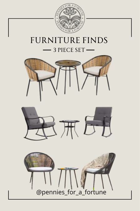 3 piece outdoor seating from Home Depot, affordable and stylish 
Furniture finds, ltk sale alert, ltk style tip, outdoor finds

#LTKStyleTip #LTKSaleAlert #LTKOver40