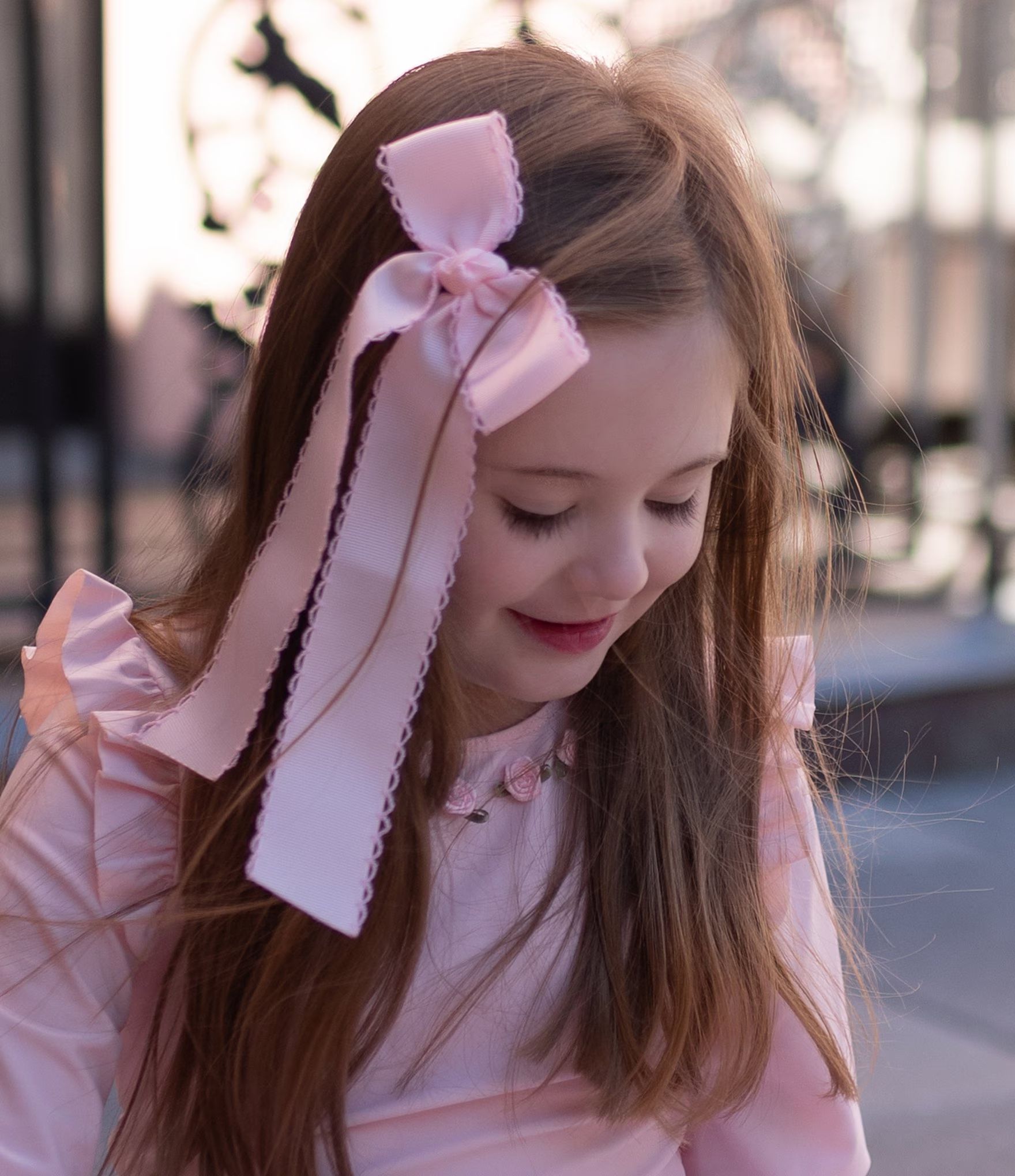 x The Broke Brooke Girls Moonstitch Hair Bow | Dillard's