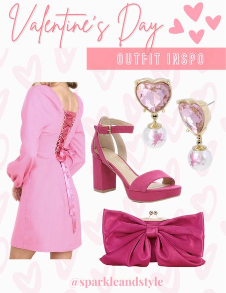 Valentine’s Day Outfit Inspo: The lace up detail of the back of this dress is adorable! I love the contrast of the dark pink with the light pink dress! I styled it with dark pink block heels and this dark pink bow clutch that complements the tie up detail and completed the look with these adorable light pink heart earrings with a cute little Cupid pearl detail! 💗


Valentine’s Day outfit, Valentine’s Day styles, Valentine’s Day fashion, Galentine’s Day outfit, Galentine’s Day styles, Galentine’s Day fashion

#LTKunder100 #LTKunder50 #LTKFind