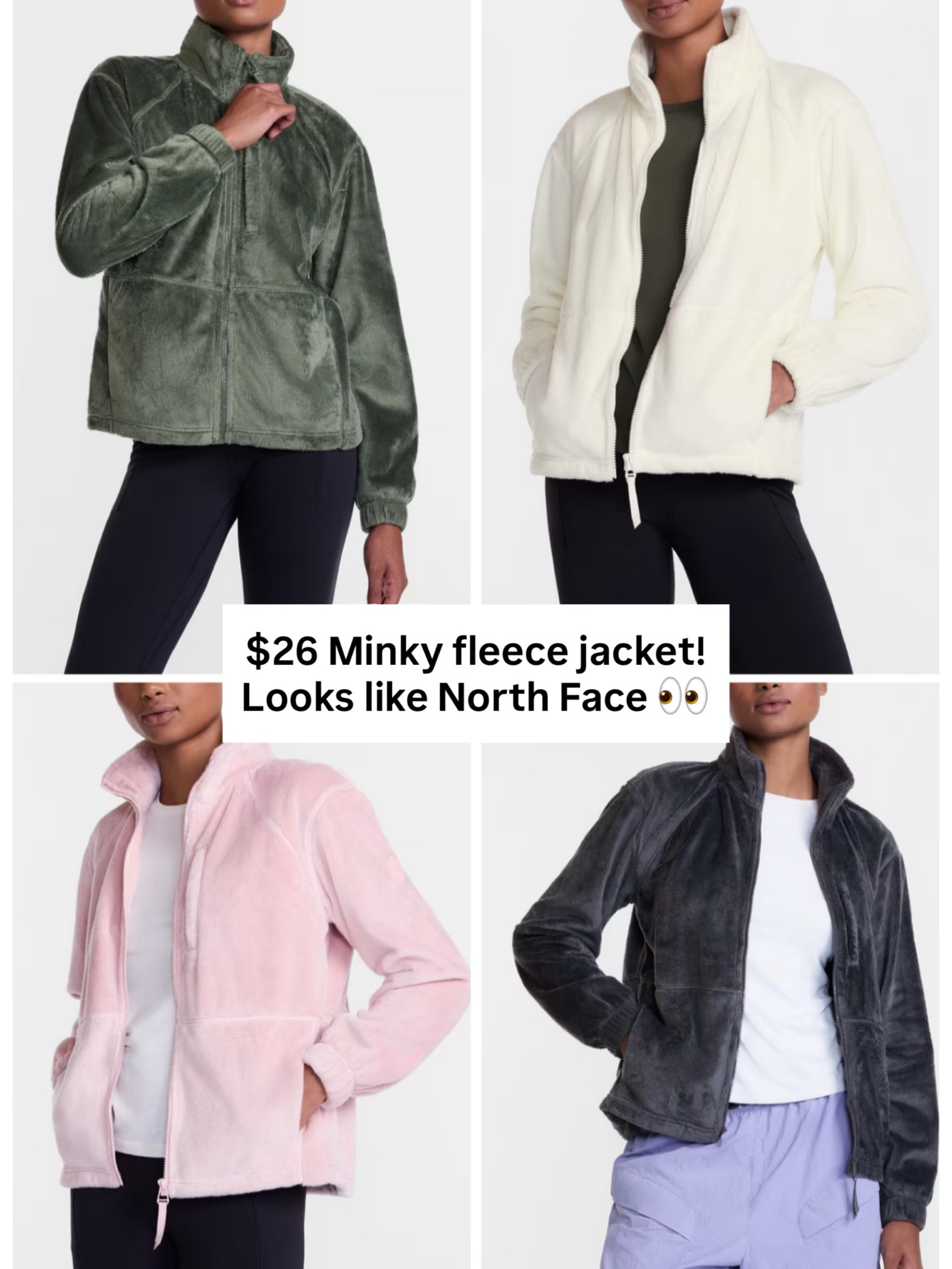 Minky fleece jacket from Walmart

#LTKootd