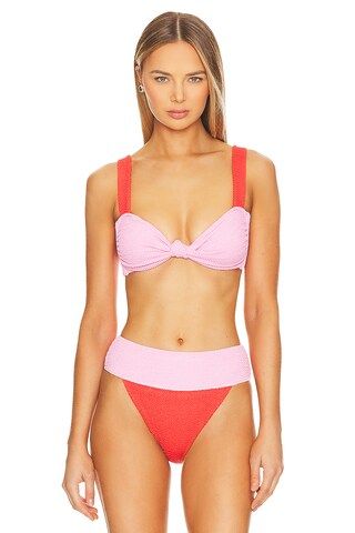 Show Me Your Mumu Aruba Top in Bubblegum Colorblock Scrunch from Revolve.com | Revolve Clothing (Global)