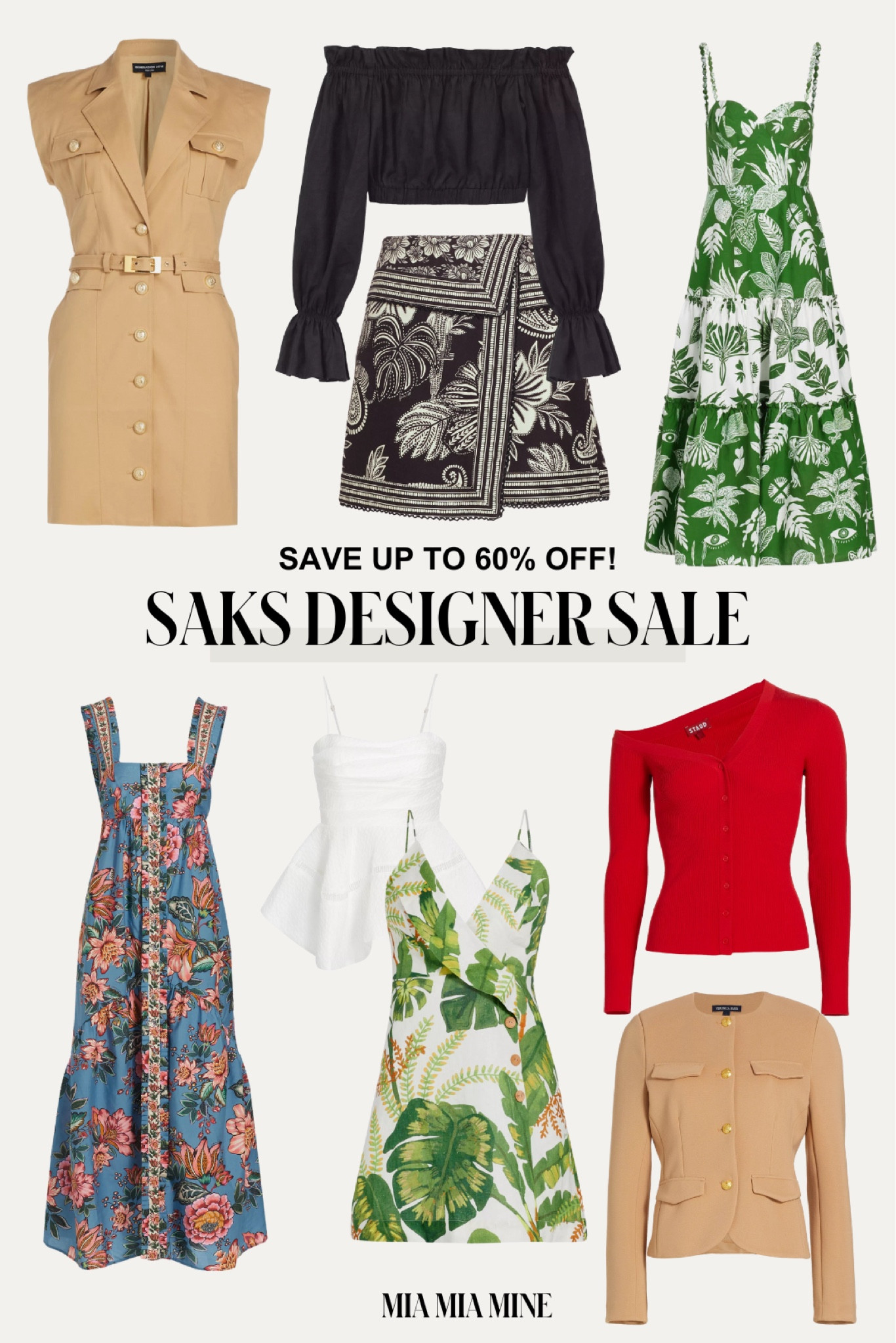 Saks fifth avenue designer sale - save up to 69% off farm Rio dresses, staud summer tops and summer outfit
@saks #SaksPartner #Saks

#LTKSaleAlert #LTKTravel #LTKStyleTip